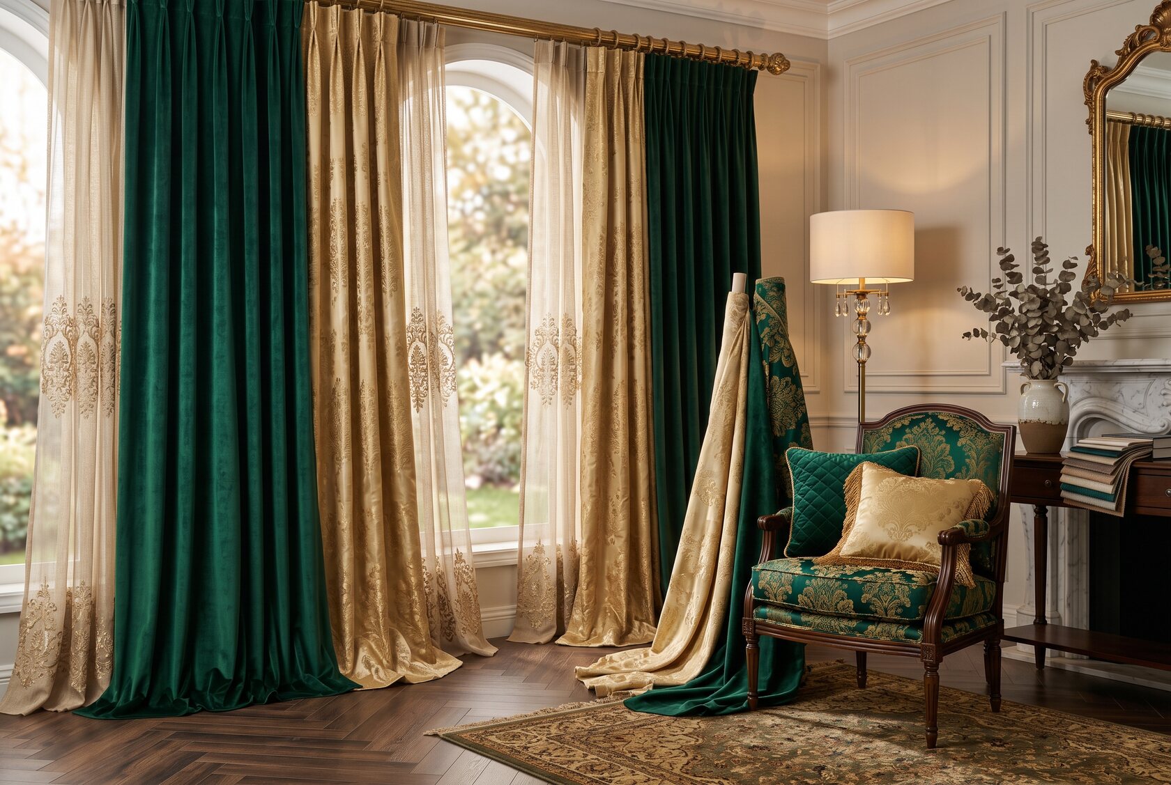 Curtains and furnishings