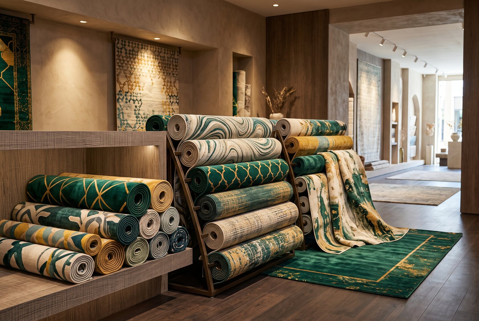 Machine-made rugs