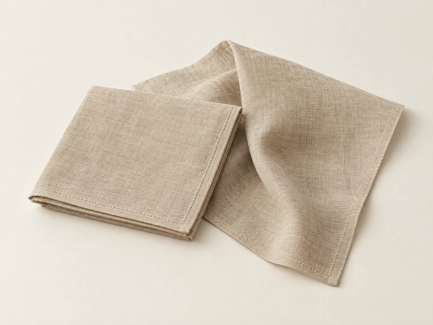 Linen Woven Handkerchief — Solid Colour — illustrative image